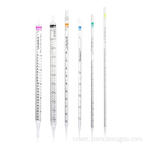 Medical Lab Disposables: 1ml, 2ml, 5ml, and 10ml Sterile Plastic Serological Pipettes